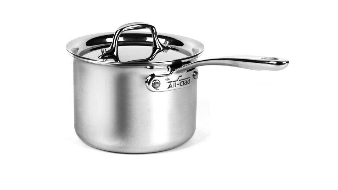 All-clad MC2 Professional Stainless Steel Tri-Ply 2 qt Sauce Pan