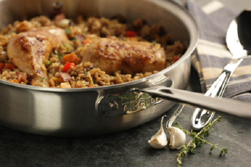 All-clad 3-qt  Brushed D5 Saute Pan No Lid