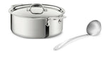 All-Clad 6-Qt 4506 SS Tri-Ply Bonded Dishwasher Safe Stock pot with Lid and All-clad 9" ladle