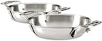 All-Clad E849B264 Stainless Steel Gratins Cocottes Silver, Set of Two