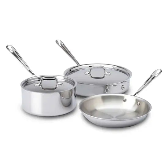 All-clad D3 Stainless 3-ply Bonded Cookware Set, 5 piece Set AND All-C –  Capital Cookware