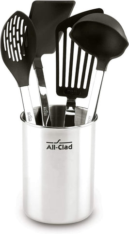 All-Clad Professional Stainless Steel Kitchen Tool Set, 5-Piece, Non-stick utensils