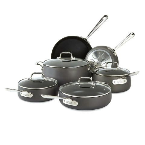 All-Clad HA1 Hard Anodized Nonstick Cookware Set, 10 piece Set