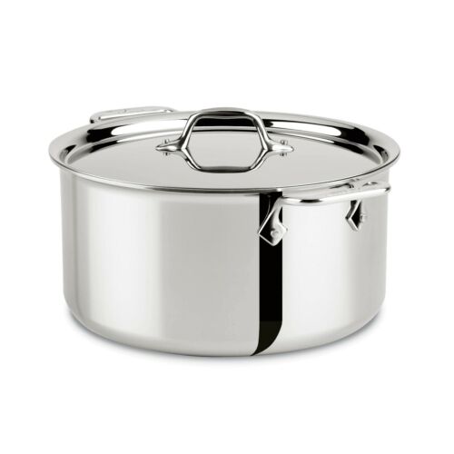 All-Clad 8-Qt 4408 SS Tri-Ply 8-qt Stock Pot w/lid