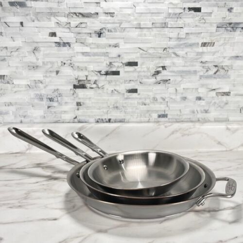 All-Clad 8", 10", 12" Open Copper Core Fry pan Set